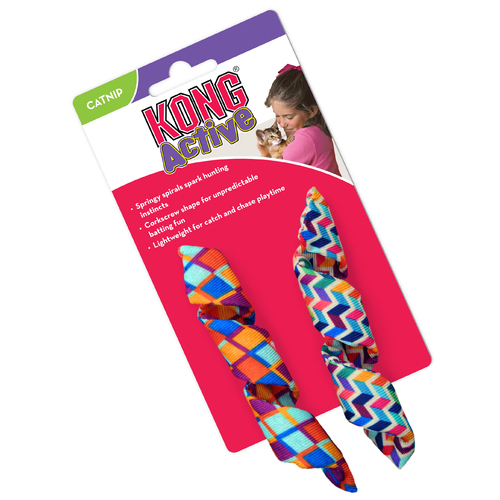 Kong Active Curlz Catnip Cat Toy 2-Pack