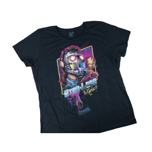 Loot Crate Guardians Of The Galaxy Star-Lord And Groot T-Shirt Licensed New [Size: XL]