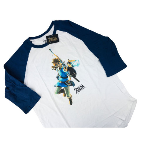 Loot Crate Legend Of Zelda: Breath Of The Wild Raglan Long Sleeve T-Shirt Licensed New [Size: XL]