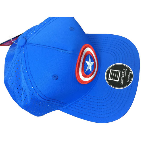 Marvel Captain America Logo Snapback Cap Hat - Loot Crate Exclusive - New