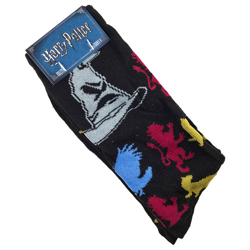 Harry Potter 'Sorting Hat' Mens Crew Socks - Loot Crate Exclusive - New