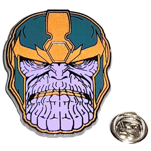 Marvel Avengers Infinity War Enamel Thanos Pin/Badge - New, Sealed