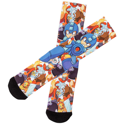 Megaman Dress Crew Socks - Loot Crate Exclusive - New With Labels