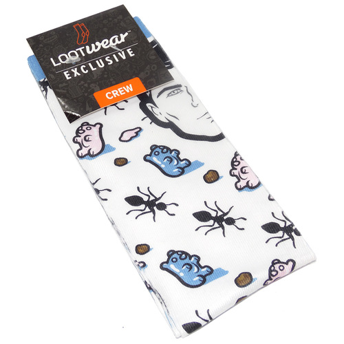 Archer "That's How You Get Ants" Crew Socks - Loot Crate Exclusive - New - Mens Size 6-12