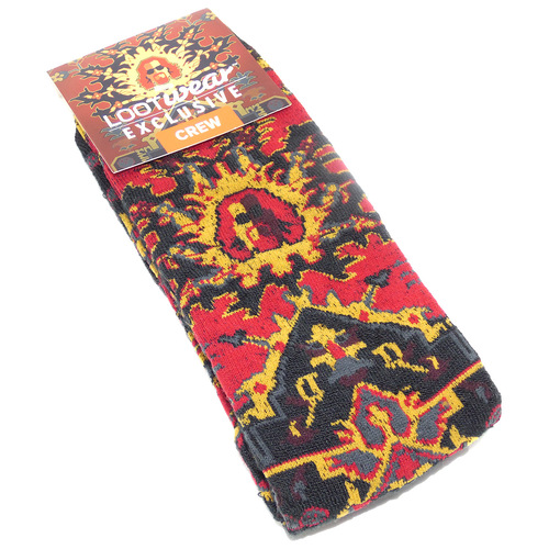 The Big Lebowski 'The Dude' Crew Socks - Loot Crate Exclusive - New - Mens Size 6-12
