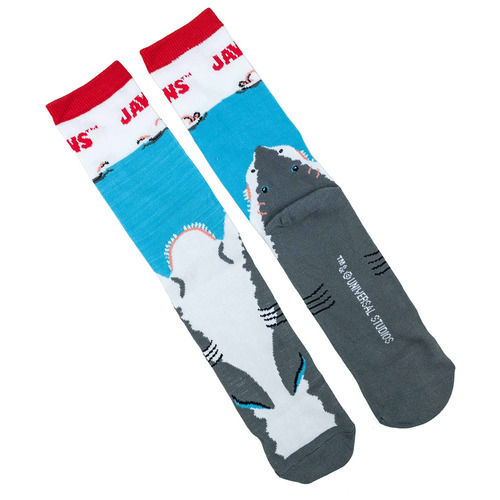 Jaws Crew Socks - Loot Crate Exclusive - New - Mens Size 6-12