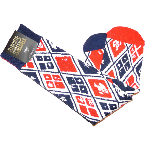 Harley Quinn / Suicide Squad Crew Socks - Loot Crate Exclusive - New - Mens Size 8-12