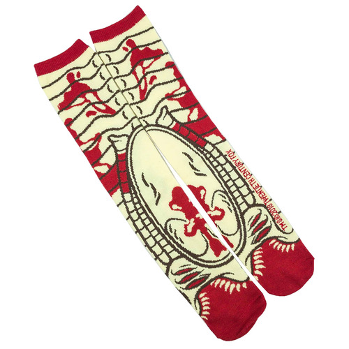 Alien Chestburster Crew Socks - Loot Crate Exclusive - New - Mens Size 6-12