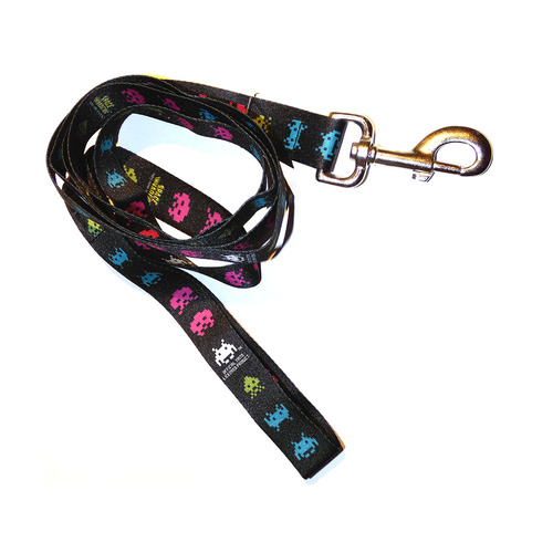 Space Invaders Dog Leash - 6 Foot Long - Brand New In Package - Hard To Find