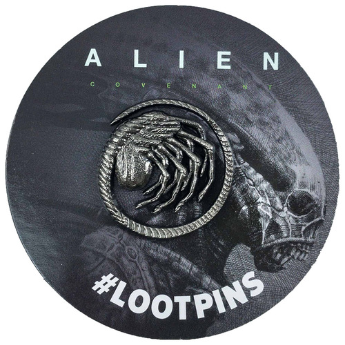 Alien Covenant Facehugger Enamel Pin/Brooch By Loot Crate - Licensed - New, Mint Condition
