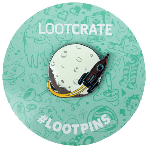 Cosmic Theme Glow In The Dark Enamel Pin/Brooch By Loot Crate - New, Mint Condition