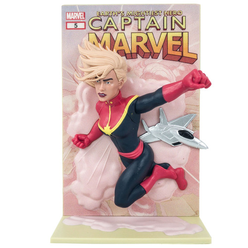 Captain Marvel Collectible Figure - 3D Comic Standee - Loot Crate Exclusive - New, Mint Condition