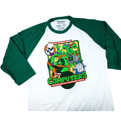 Teenage Mutant Ninja Turtles Long Sleeve Baseball Shirt - Loot Crate Exclusive - 2XL New, Printed Tags