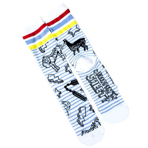 Napoleon Dynamite Crew Socks - Loot Crate Exclusive - New - Mens Size 6-12