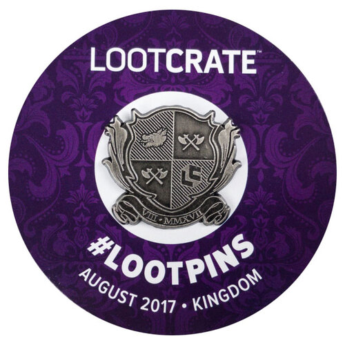 Kingdom Theme Enamel Pin/Brooch By Loot Crate - New, Mint Condition