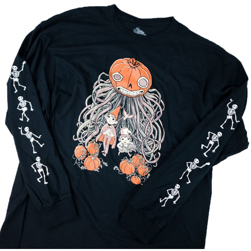 Over The Garden Wall Pumpkin Themed Long Sleeved T-Shirt (2XL) By Loot Crate - New, With Tags