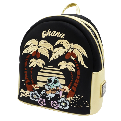 Loungefly Lilo & Stitch - Stitch Ohana Satin Mini Backpack - New, Mint Condition
