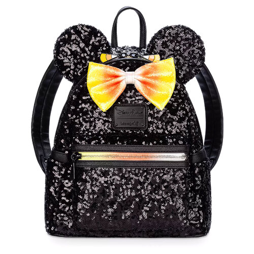 Loungefly Disney Minnie Mouse Sequin Mini Backpack (Candy Corn) - New, Mint Condition