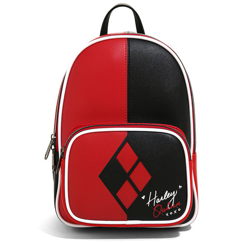 Loungefly DC Comics Harley Quinn Color-Block Mini Backpack - New, Mint Condition