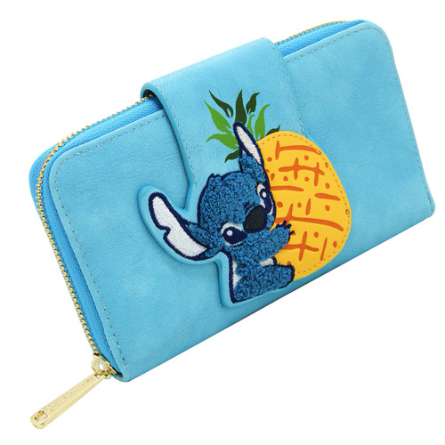 Loungefly Disney Lilo & Stitch Pineapple Stitch Zipper Wallet - New, Mint Condition
