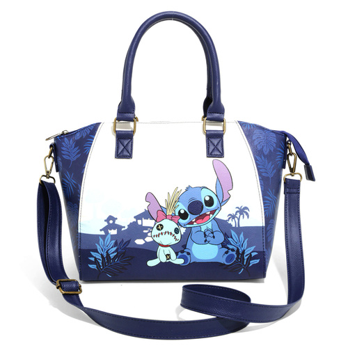 Loungefly Disney Lilo & Stitch Dark Blue Satchel Bag - New, Mint Condition