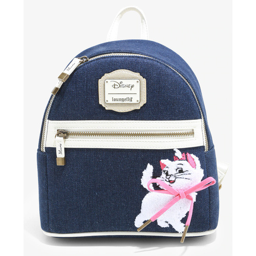 Loungefly Disney The Aristocats Marie Denim Mini Backpack - New, Mint Condition