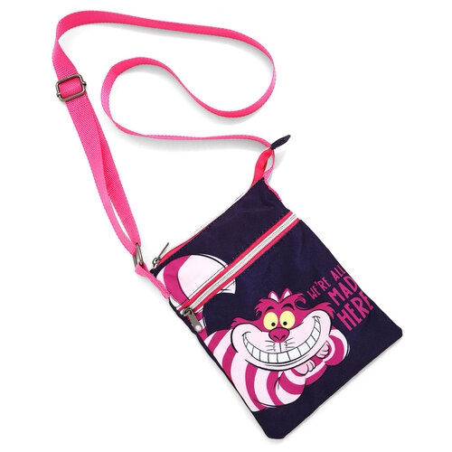 Loungefly Disney Alice In Wonderland Cheshire Cat Passport Crossbody Bag - New, Mint Condition