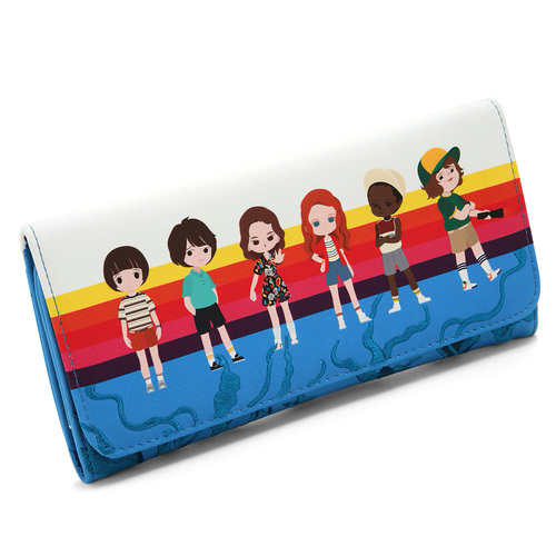 Loungefly Netflix Stranger Things Chibi Tri-Fold Wallet - 2019 Summer Convention Exclusive - New With Tags