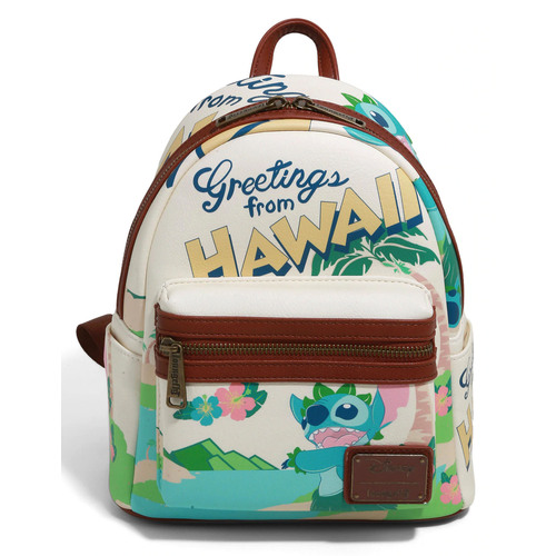 Loungefly Disney Lilo & Stitch Travel Postcard Mini Backpack - BoxLunch Exclusive - New, With Tags