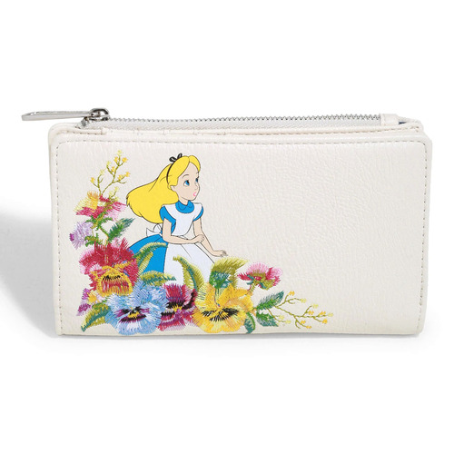 Loungefly Disney Alice in Wonderland Floral Zip Wallet - BoxLunch Exclusive - New, With Tags