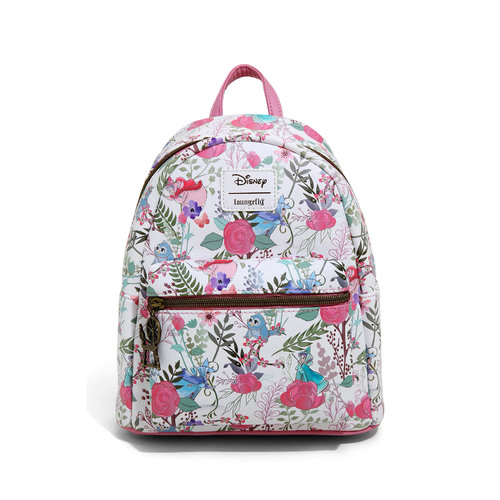 Loungefly Disney Sleeping Beauty Flowers & Fairies Mini Backpack - New, With Tags