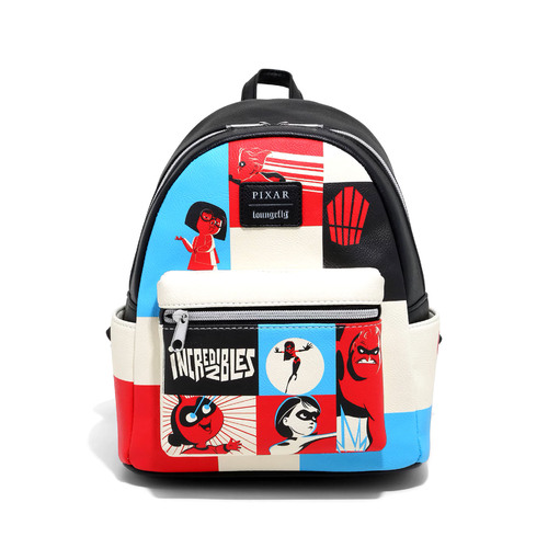 Loungefly Disney The Incredibles 2 Color-Block Mini Backpack - New, With Tags