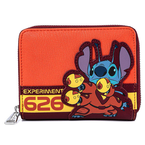 Loungefly Disney Lilo and Stitch Experiment 626 Cosplay Zip Around Wallet - New, With Tags