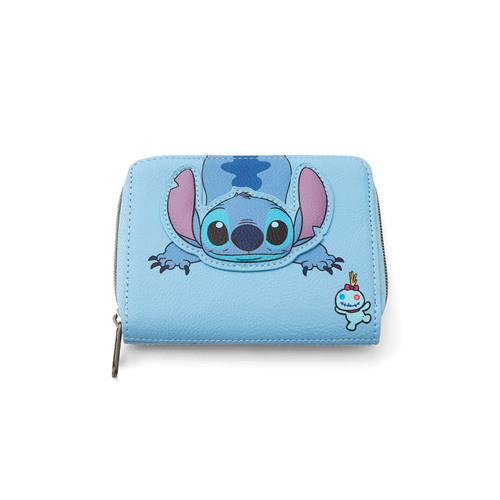 Loungefly Disney Lilo & Stitch Peek-A-Boo Mini Zip Wallet - New, With Tags
