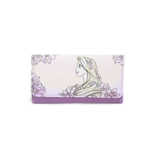 Loungefly Disney Tangled Rapunzel Sketch Flap Wallet - New, With Tags