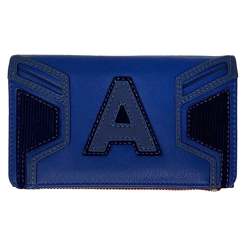 Loungefly Marvel Avengers Endgame Captain America Flap Wallet - New, With Tags