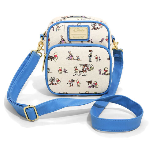 Loungefly Disney Winnie the Pooh Allover Print Crossbody Bag - BoxLunch Exclusive - New, Mint Condition