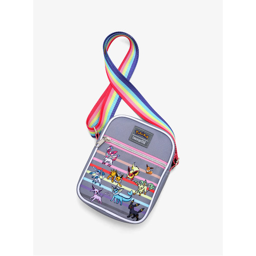 Loungefly Pokemon Eeveelutions Rainbow Athletic Crossbody - New, With Tags