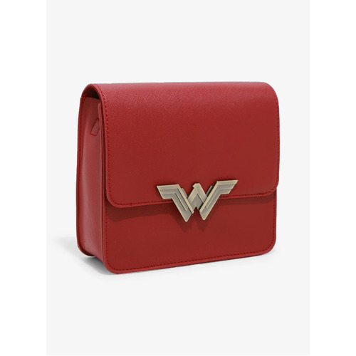 Loungefly DC Wonder Woman Metal Logo Crossbody Bag - New, With Tags