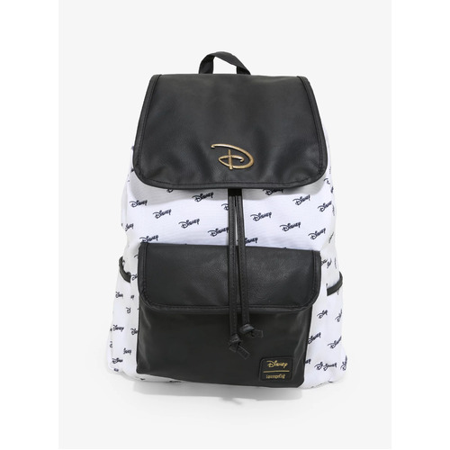 Loungefly Disney Logo Slouch Backpack - New, With Tags