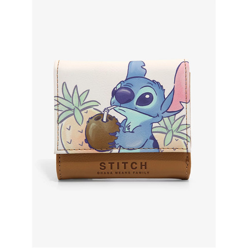 Loungefly Disney Lilo & Stitch Pineapples Mini Flap Wallet - New, With Tags
