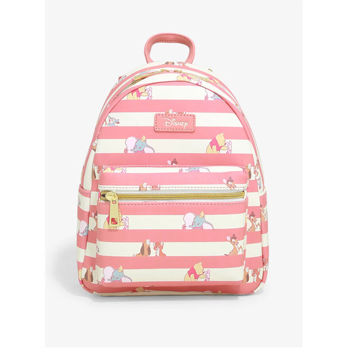Loungefly Disney Best Friends Stripe Mini Backpack - New, With Tags
