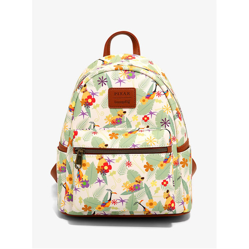 Loungefly Disney Up Dug & Kevin Floral Mini Backpack - New, With Tags