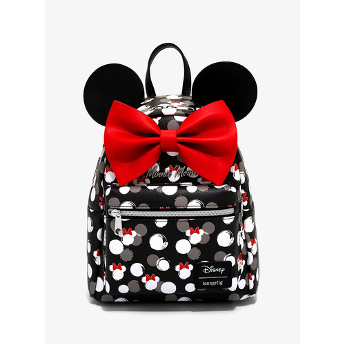Loungefly Disney Minnie Mouse White Heads Mini Backpack - New, With Tags
