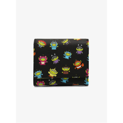 Loungefly Disney Toy Story Pixar Remix Alien Mini Flap Wallet - New, With Tags
