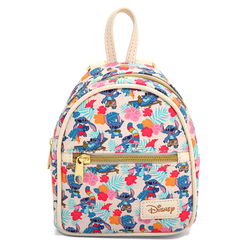 Loungefly Disney Lilo & Stitch Sunglasses & Flowers Micro Backpack - New, With Tags