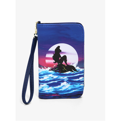Loungefly Disney The Little Mermaid Silhouette  Tech Wallet - New, With Tags