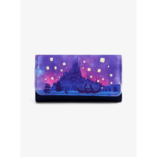 Loungefly Disney Tangled Lantern Scene Flap Wallet - New, With Tags
