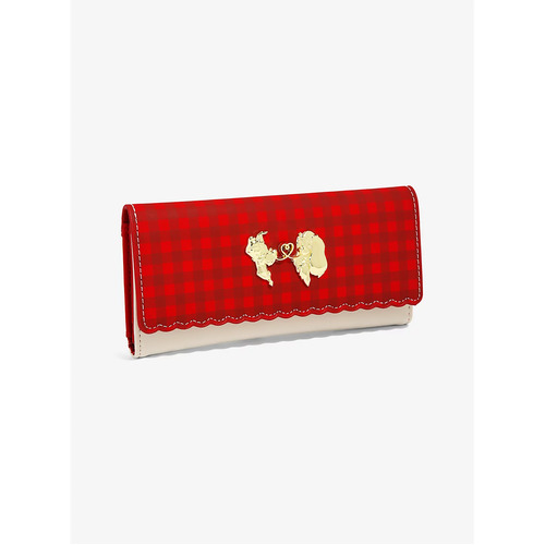 Disney Lady And The Tramp Love Plaid Wallet by Loungefly - New, With Tags