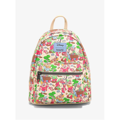 Loungefly Disney Snow White And The Seven Dwarfs Pastel Dwarfs Mini Backpack - New, With Tags